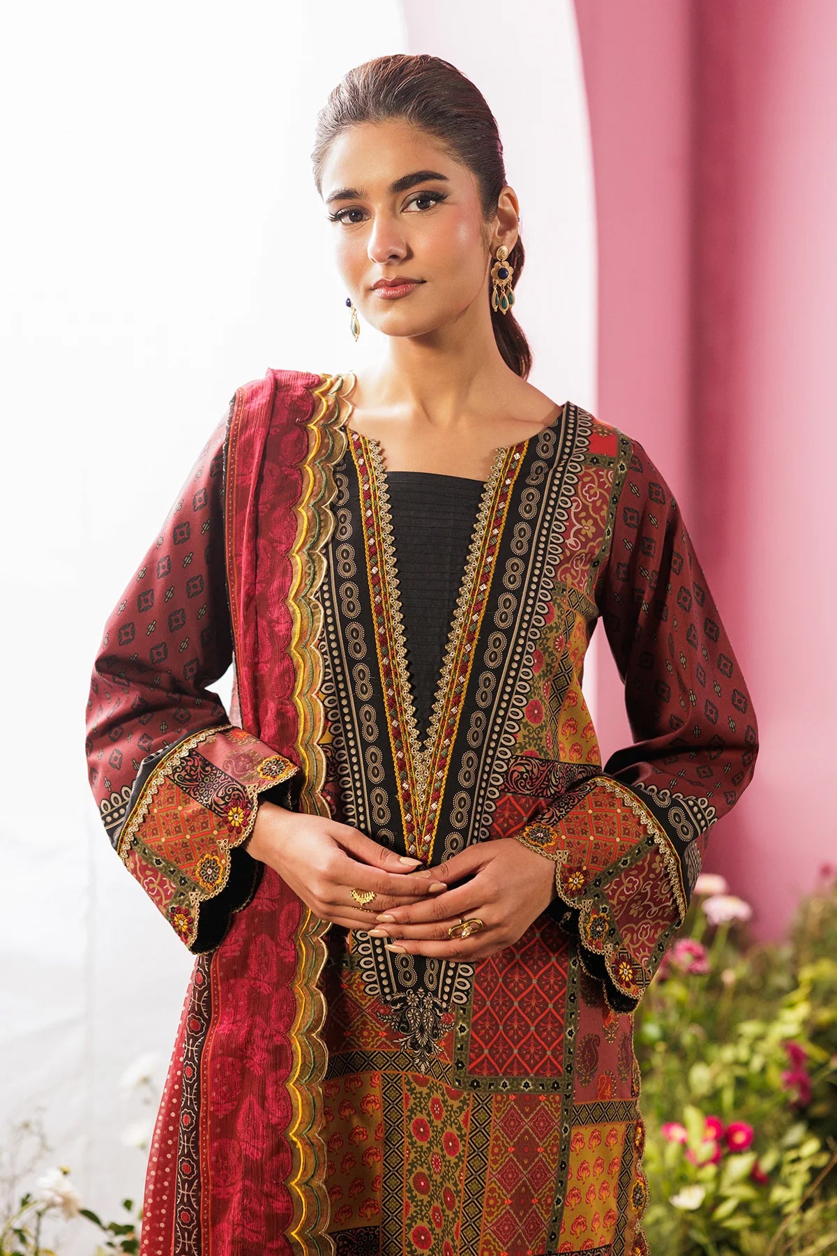 Combination by Charizma | Unstitched Embroidered Lawn Vol-II Collection - 2026 (CC6-16)