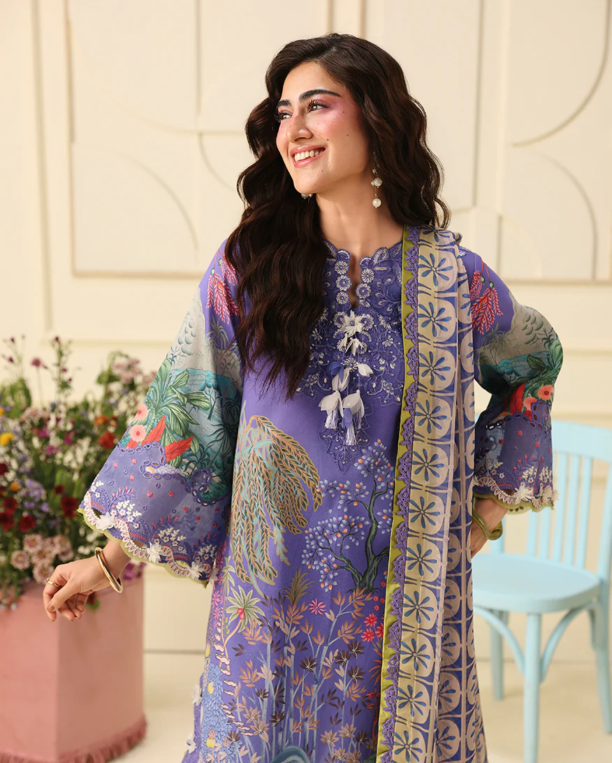 Soleil by Mushq | Unstitched Printed & Embroidered Lawn Collection - 2026 (CAMELLIA KISS)