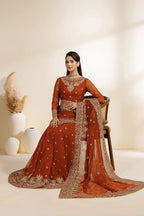Meraki by Zarif | Unstitched Embroidered Chiffon Formal Collection - 2026 (SAWAN)
