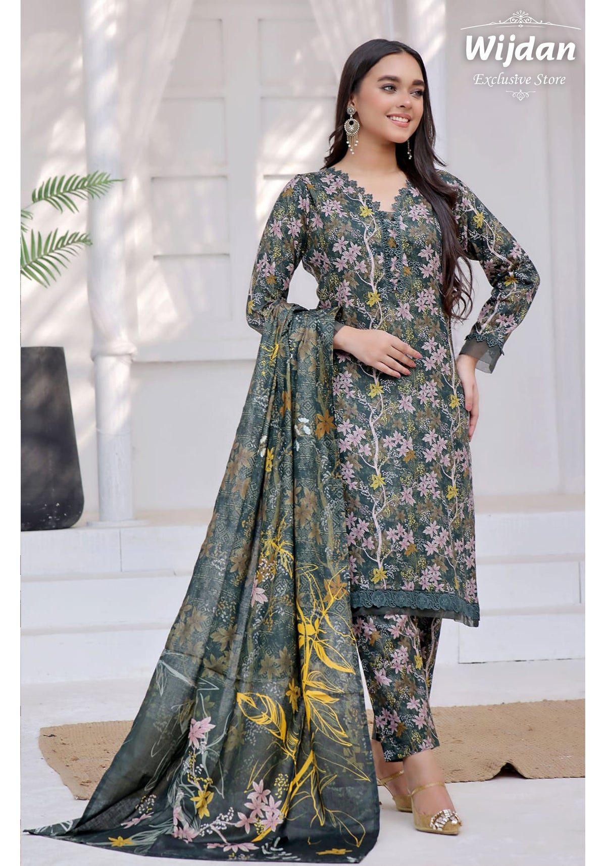 Designer Lawn 3PC Printed Collection D-71