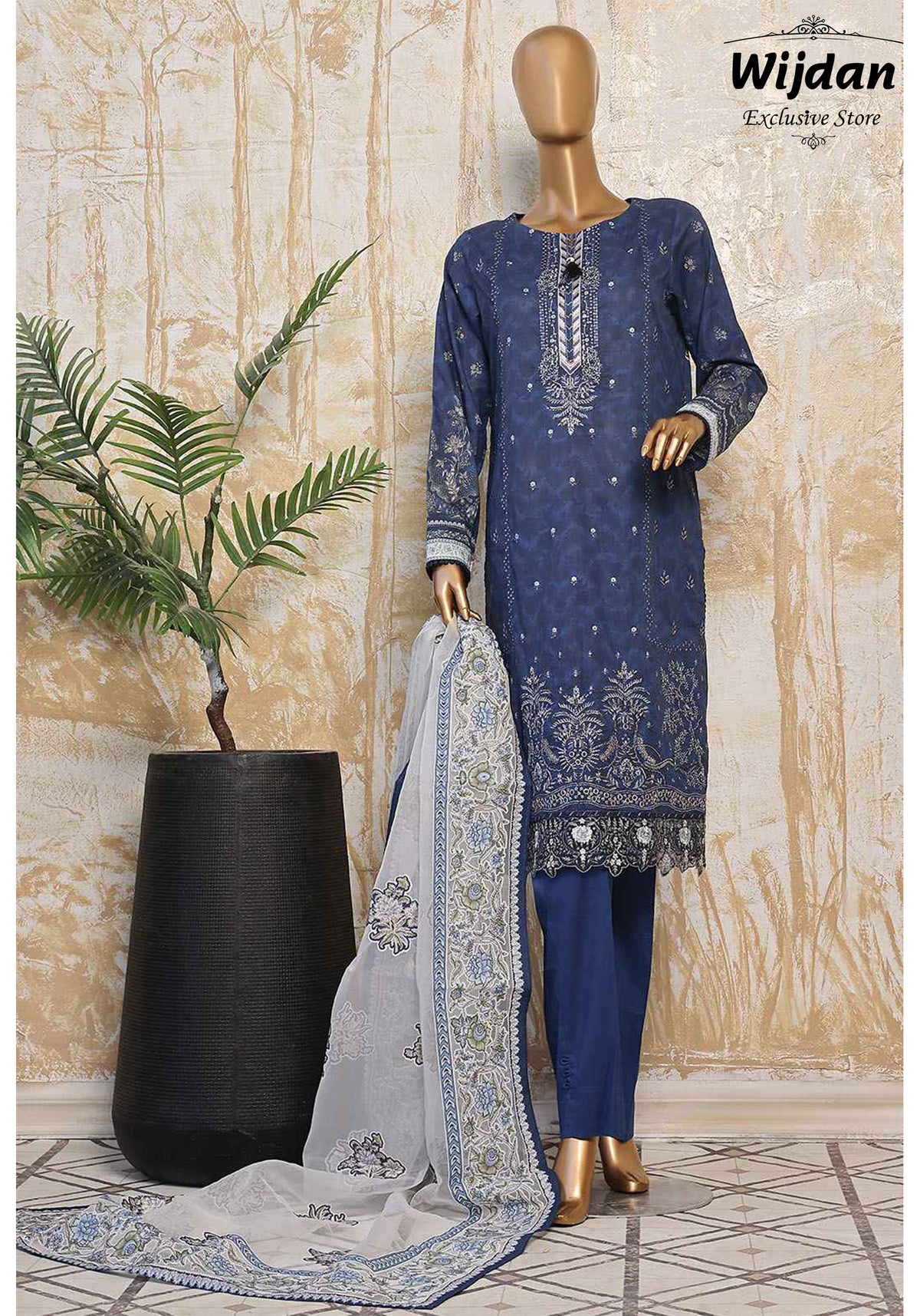 HZ Premium Festive Un-Stitched Lawn Collection'24 PFC-776