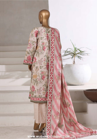 Sadabahar Stitched Printed Khaddar Shimmer Collection - 2025 (VANILLA)