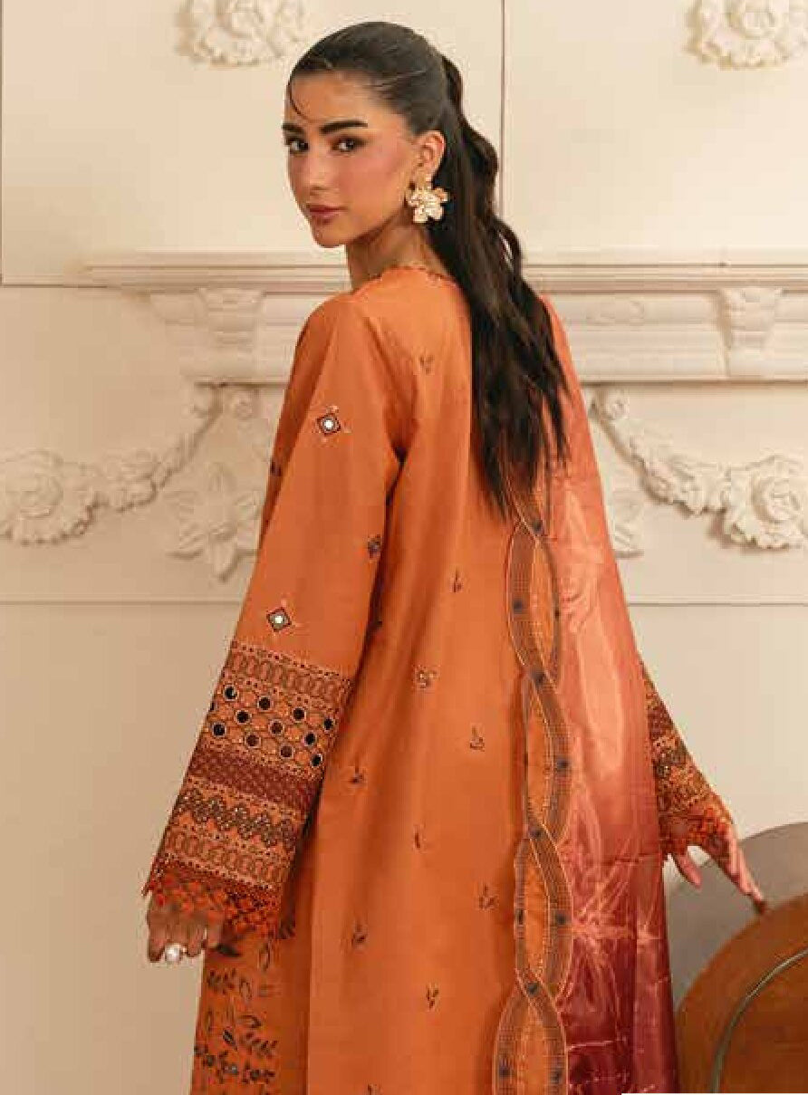 Elsa by Marjjan | Unstitched Embroidered Lawn Collection - 2026 ( 212-A)
