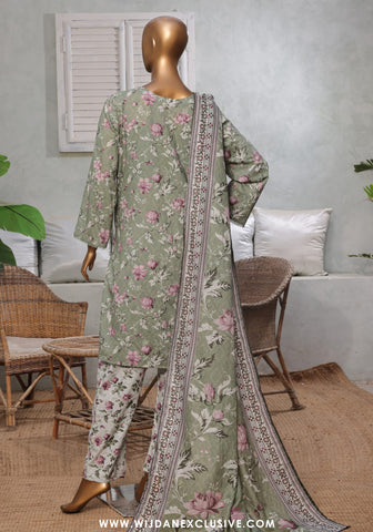 Bin Saeed Stitched Exclusive Printed 3PC Lawn Collection'25 Vol-10 D-07