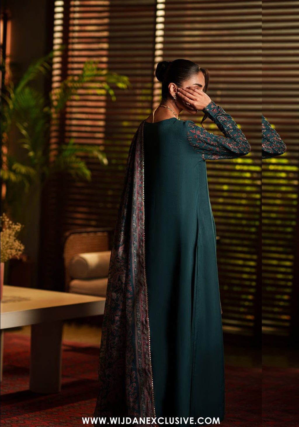 Eala by Casual Lite| Stitched Silk Collection -  2026 (AZZURE NOIR)