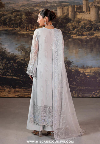 Riwayat Lamisah Unstitched Chiffon Collection - 2025 by Lavish (Slate Gray)
