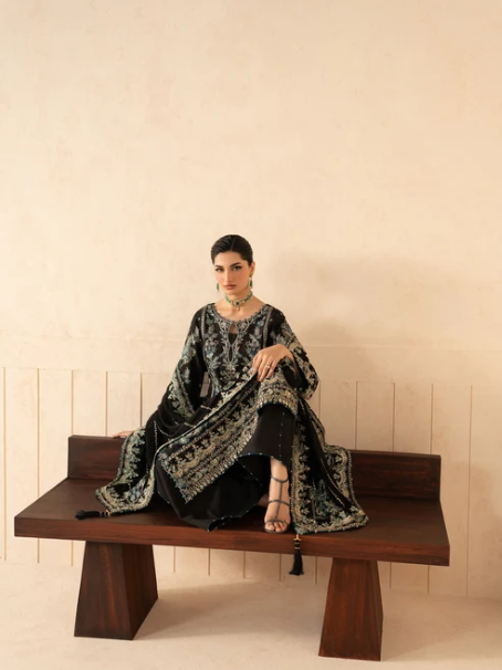 Syleena by Gulaal | Unstitched Embroidered Raw Silk Formal Collection'26 (SERPENTINE)