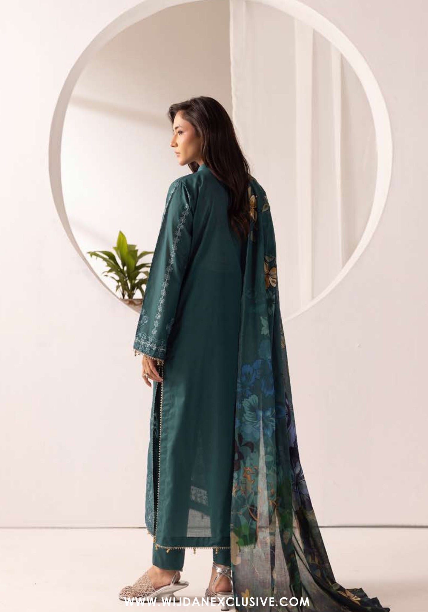 Ibtida by Nur | Unstitched Embroidered Lawn Collection - 2026 (IK-316)