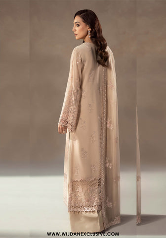Afsanah by Lamisah | Unstitched Luxury Chiffon Formal Collection - 2025 (CHAMPAGNE BLOSSOM)