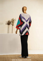 Zehaina by Amna Khadija | RTW Digital Printed Poly Swiss Coat Collection - 2025 (MULTI)