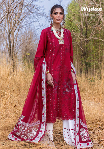 Saira Shakira Un-Stitched Lawn Collection'25 D-07 SHAMS-A