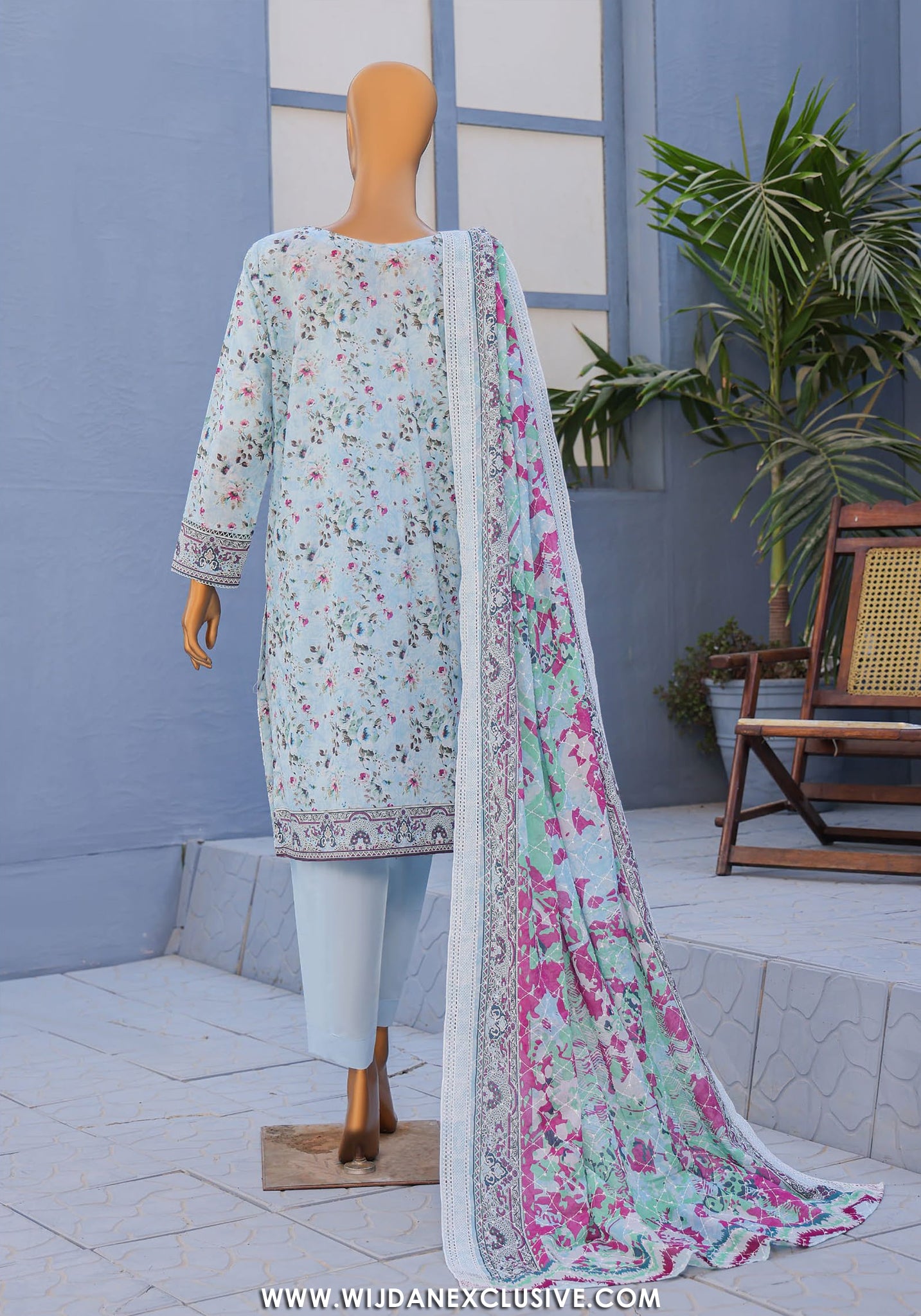 HZ Premium Unstitched Embroidered Lawn Collection - 2026 PEC-612