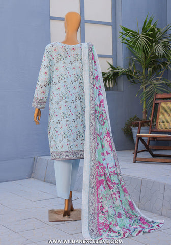 HZ Premium Unstitched Embroidered Lawn Collection - 2026 PEC-612