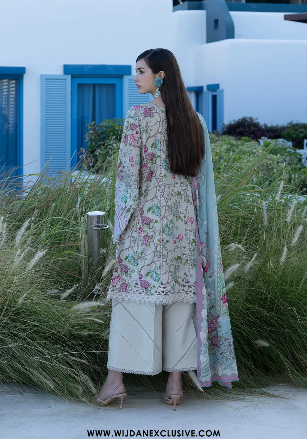 Santorini by Elaf | Unstitched Printed Lawn Collection - 2026 EPN-8B FAIRYTALE
