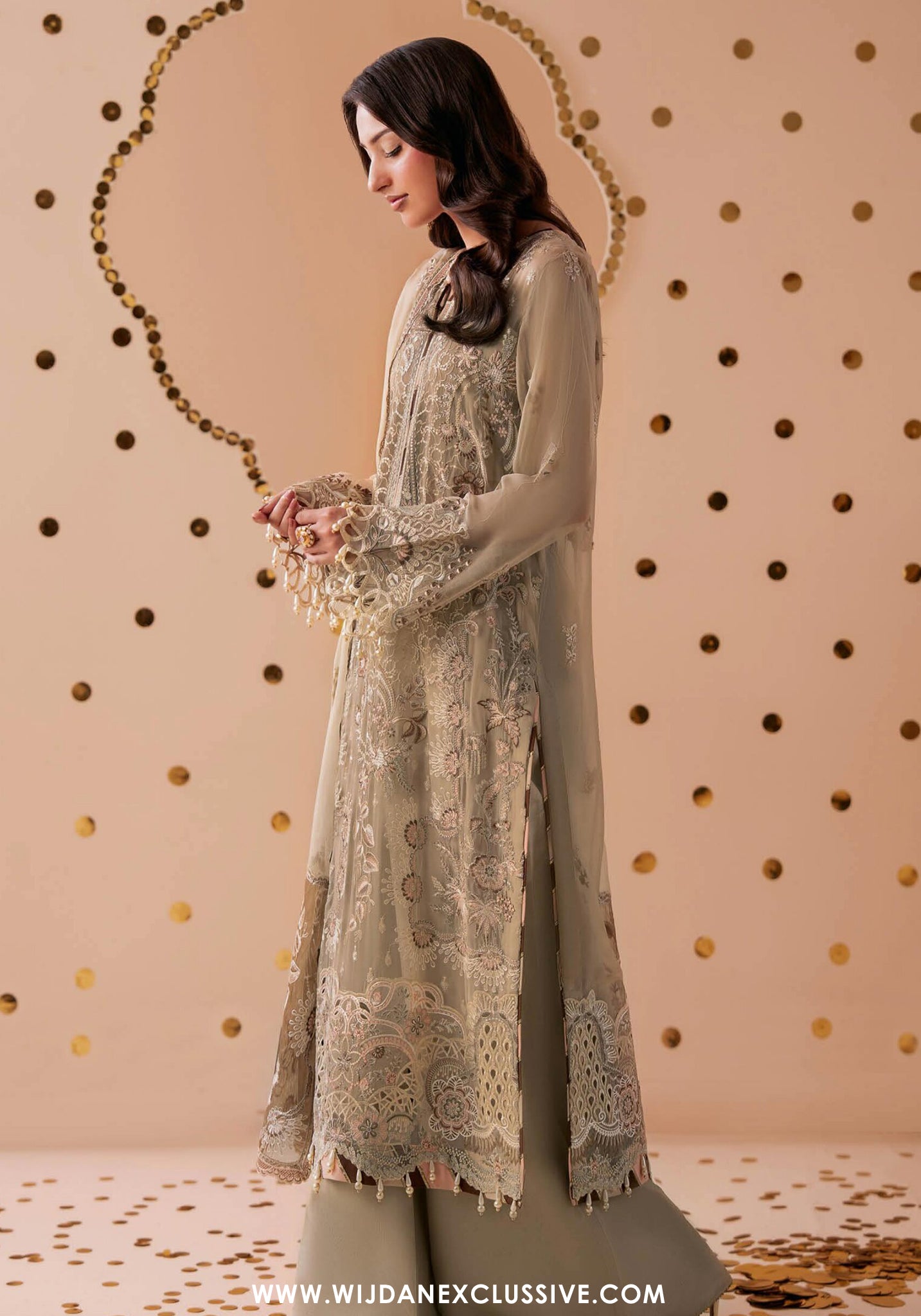 Dastak by Ramsha | Unstitched Luxury Formal Chiffon Collection - 2026 (D-07)