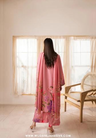 Casual Lite Gul e Jana Stitched Premium Printed Silk Viscose Drop-II (PETAL BLOOM)