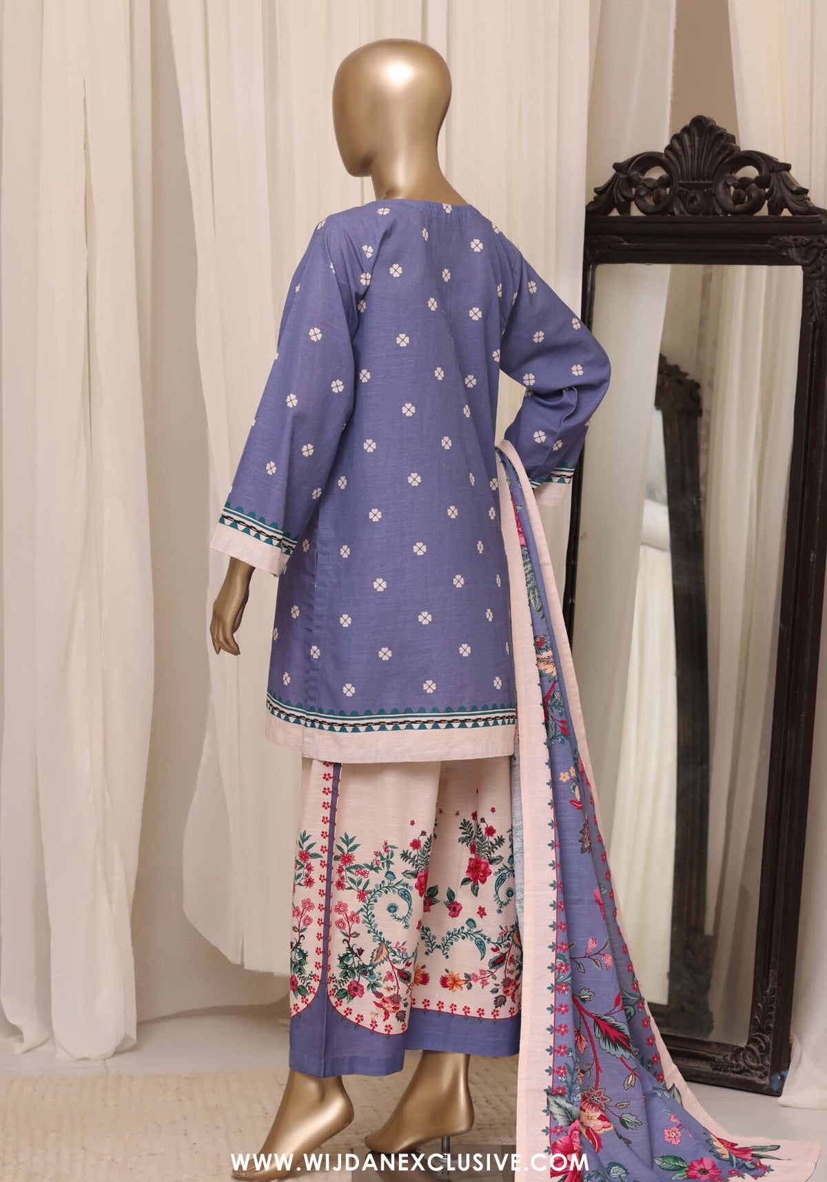 Sadabahar Stitched Printed Khaddar Collection - 2026 (D-07)