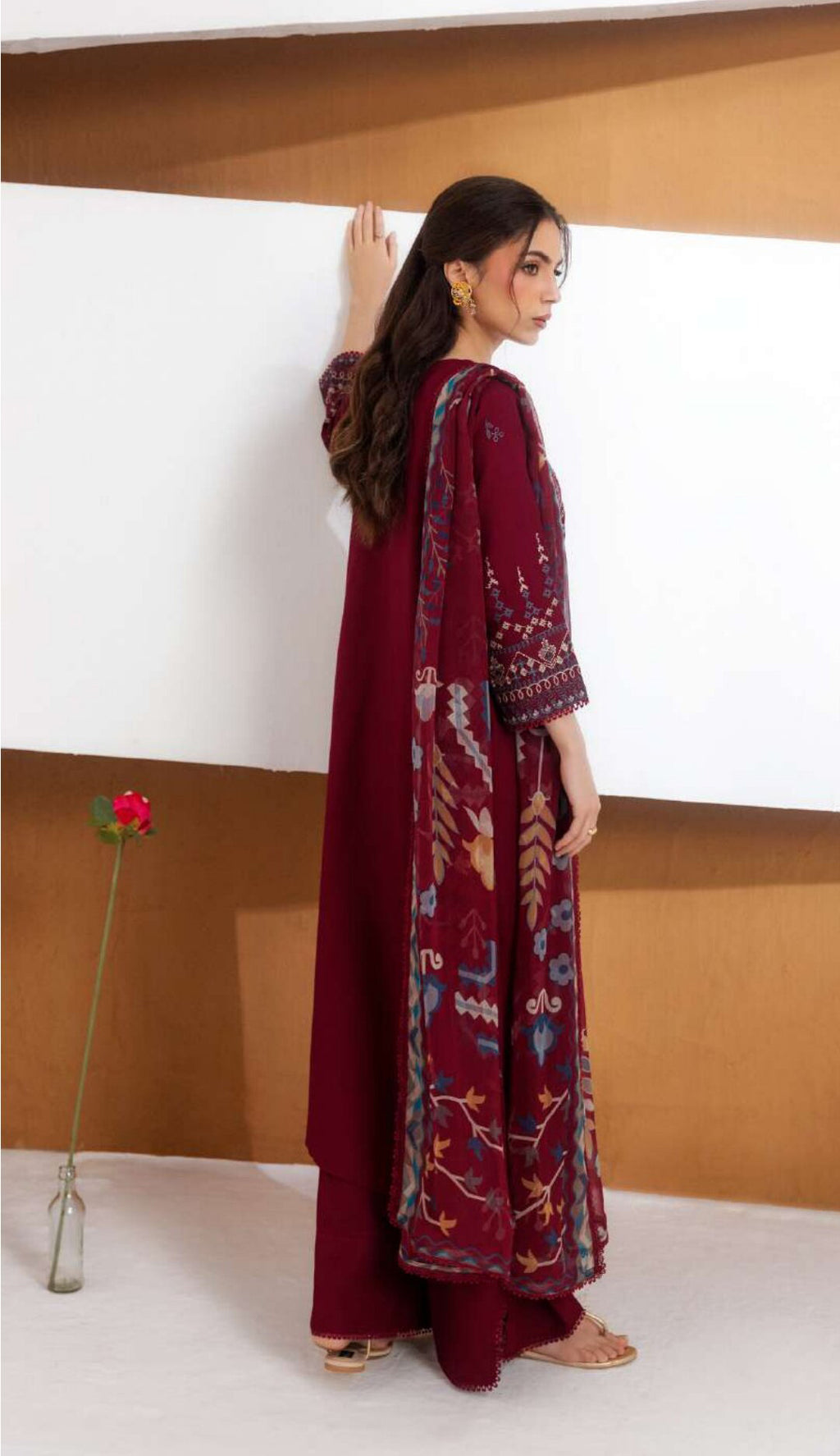 Zync by Florent | Unstitched Intermix Embroidered Viscose Collection'26 (D-07)