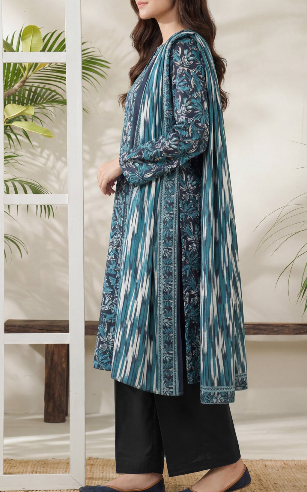VS Daman unstitched Exclusive Printed Lawn Vol-04 Collection - 2026 (D-881)