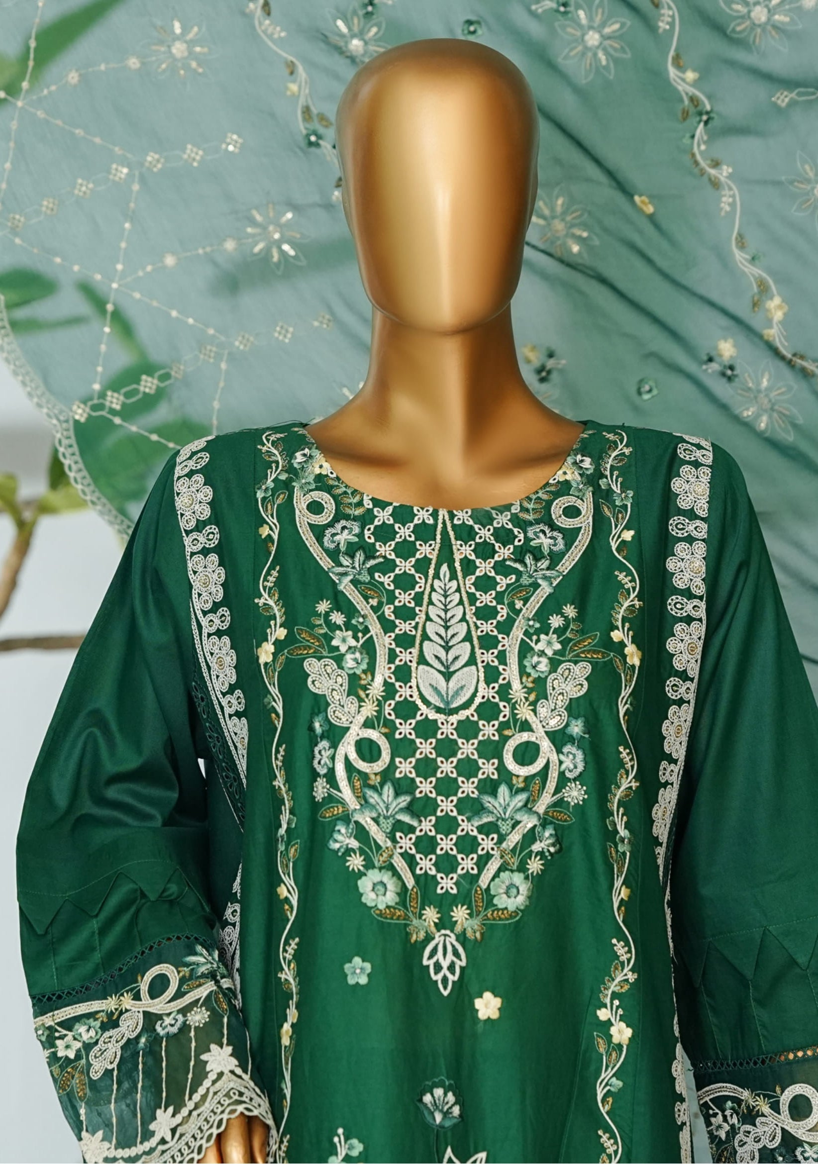 Bin Saeed Stitched Luxury Embroidered 3PC Collection - 2026 BSLE26-007