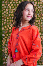 Aloo Meeru Hammi by Amna Khadia | Stitched Kids 2pc Cotton Eid Collection - 2026 (D-05)