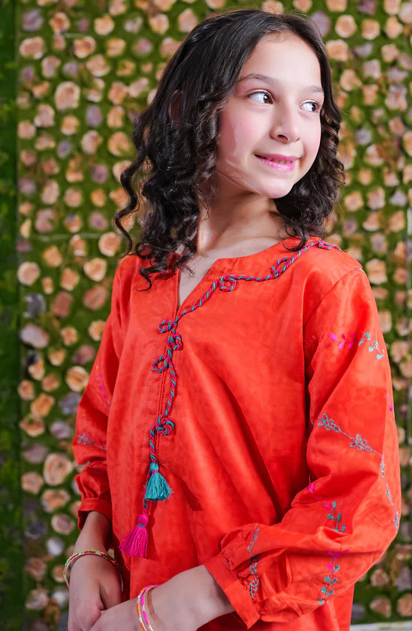 Aloo Meeru Hammi by Amna Khadia | Stitched Kids 2pc Cotton Eid Collection - 2026 (D-05)