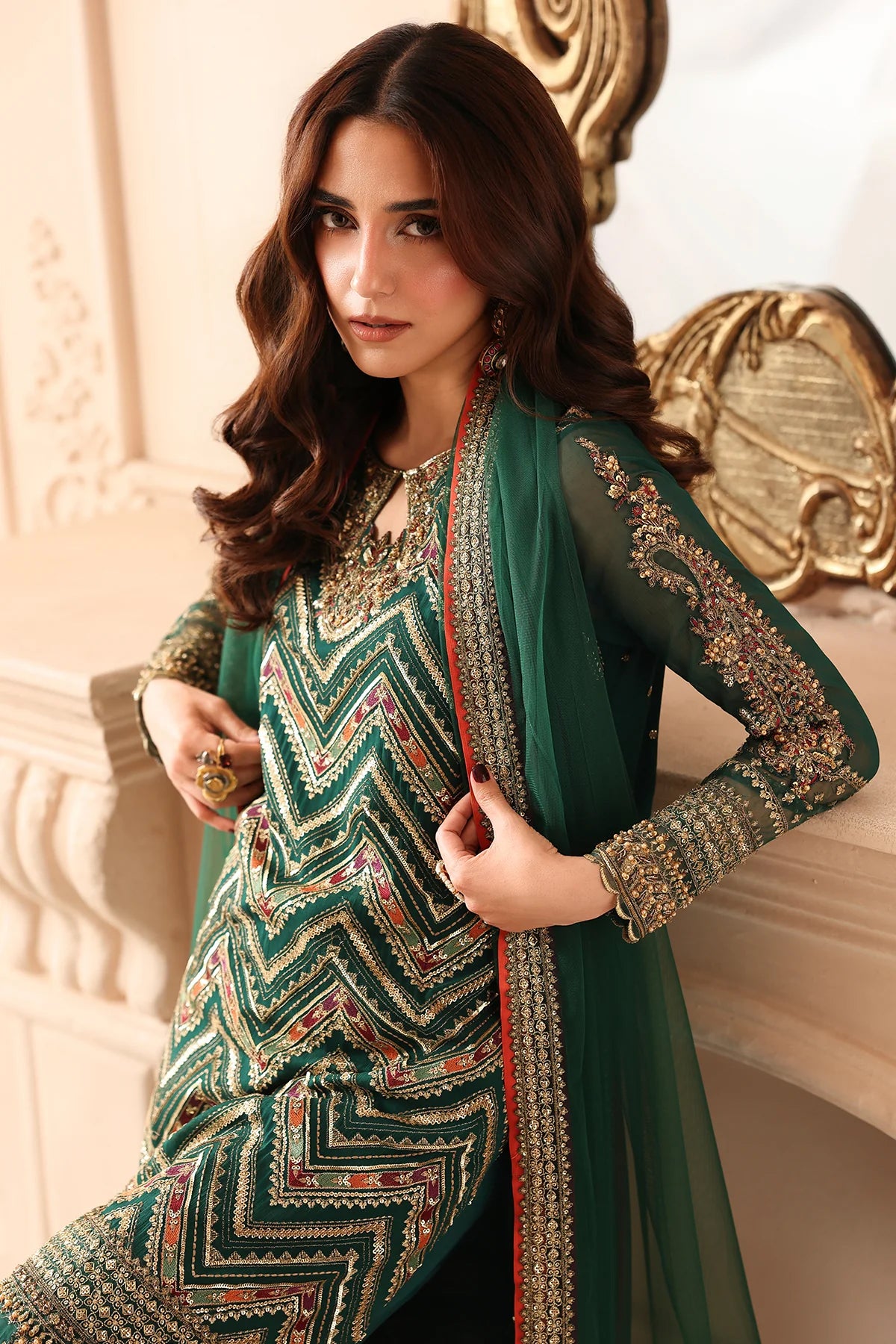 Dastan e Jashan by Charizma | Unstitched Luxury Formal Chiffon Vol-01 Collection - 2026 (DJW6-07)