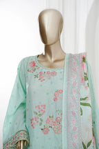 Bin Saeed Stitched 3pc Luxury Embroidered Jacquard Collection - 2026 (D-07)
