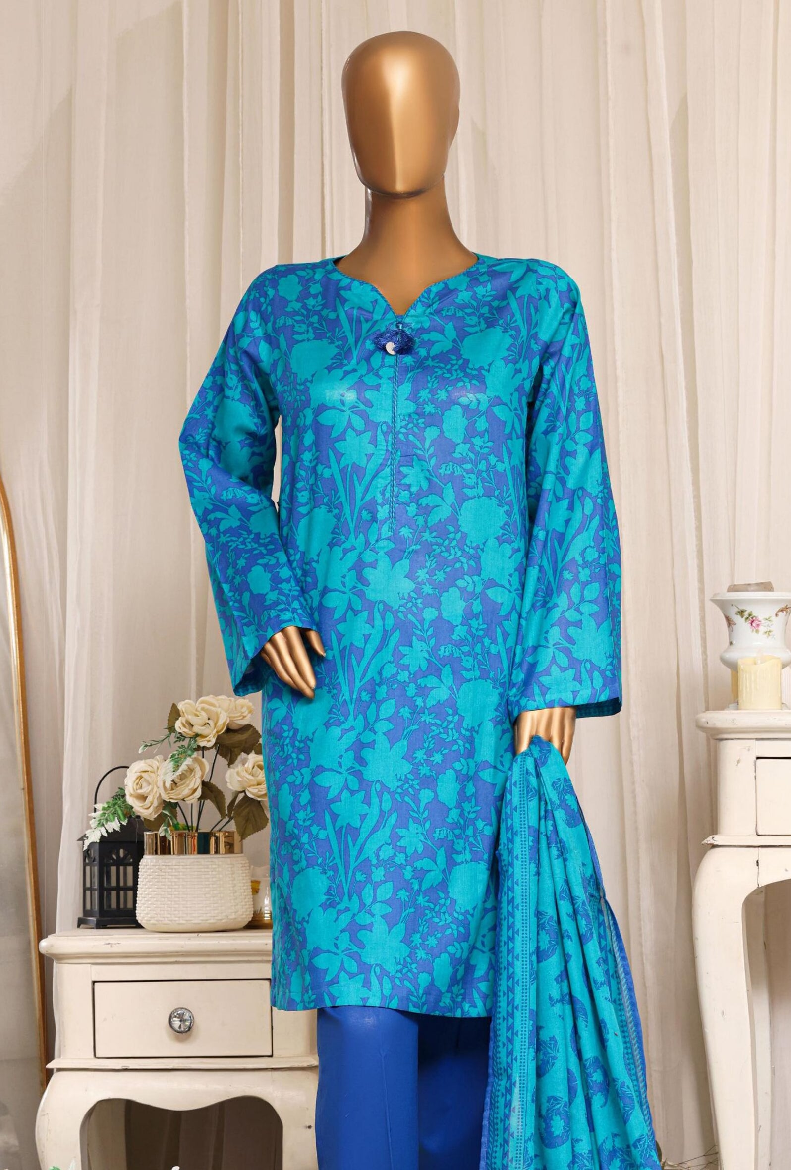Daily Wear by HZ Textile | Stitched Printed Lawn Collection - 2026 (D-07)