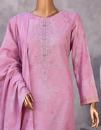 HZ Valencia Jacquard Embroidered Unstitched Lawn Collection - 2026 (VJE-7110)