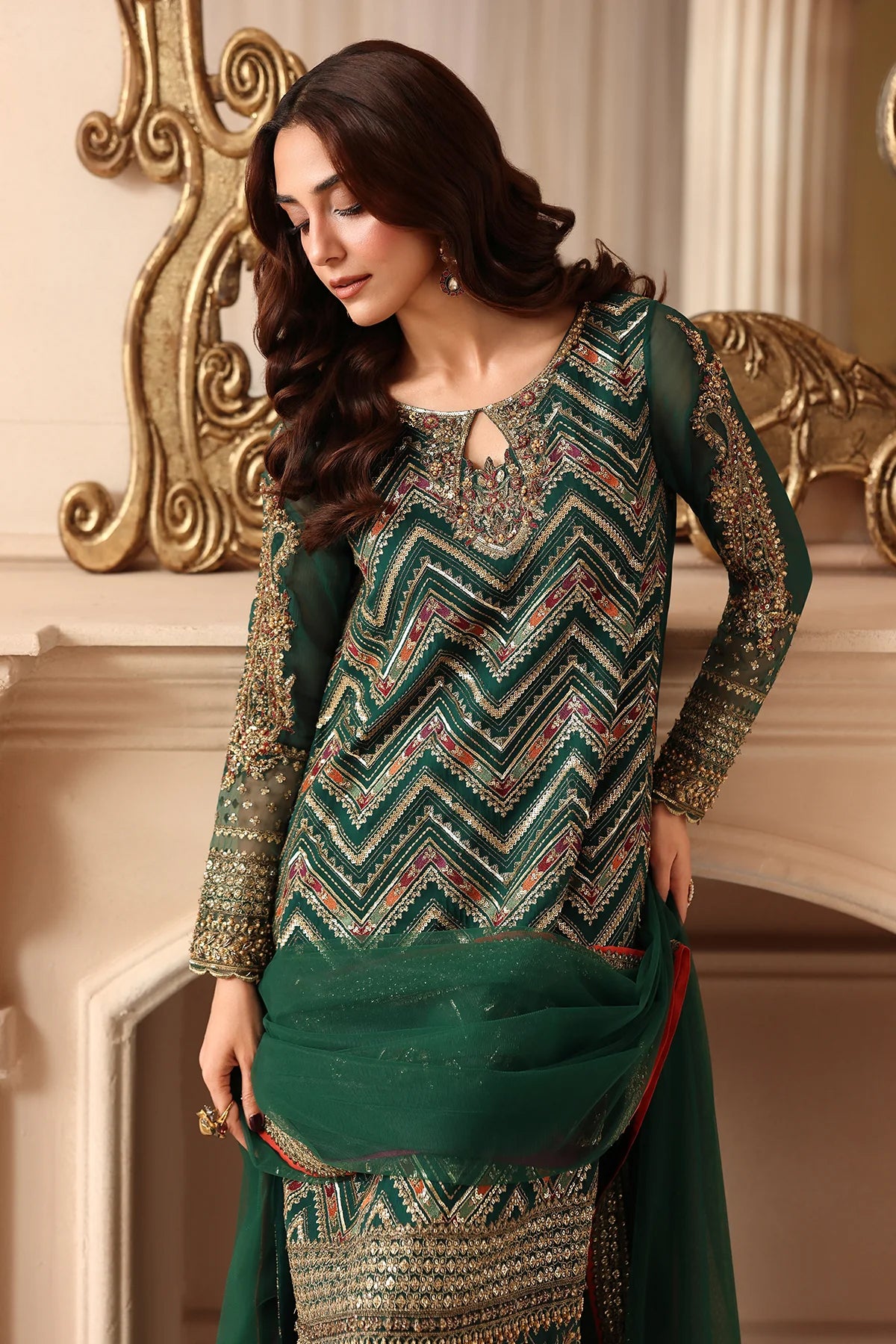 Dastan e Jashan by Charizma | Unstitched Luxury Formal Chiffon Vol-01 Collection - 2026 (DJW6-07)