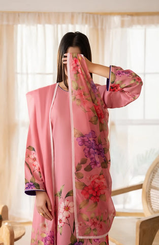 Casual Lite Gul e Jana Stitched Premium Printed Silk Viscose Drop-II (PETAL BLOOM)