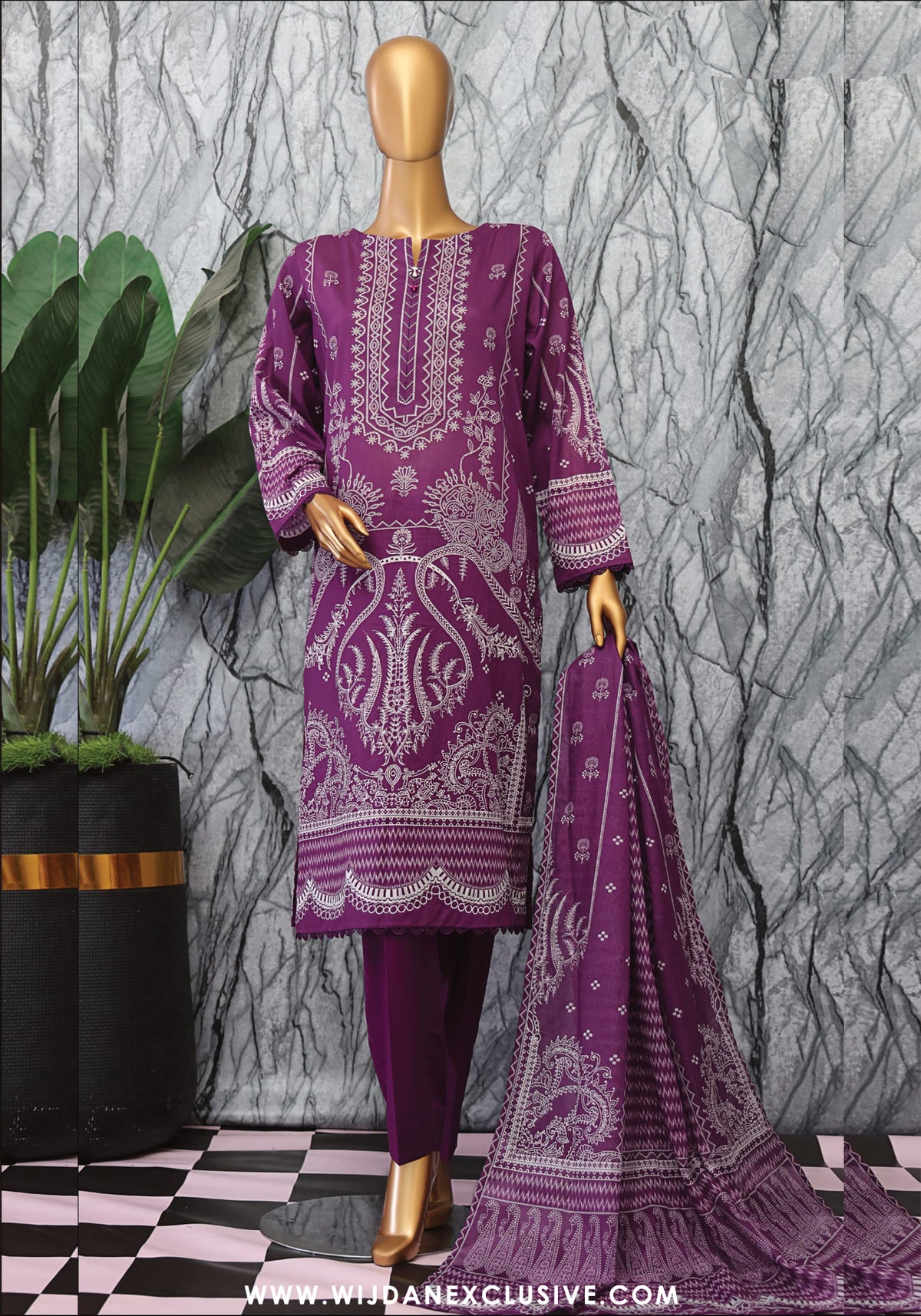 HZ Magic Unstitched Printed Lawn Collection - 2025 Vol-02 MPC-07