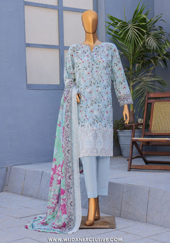 HZ Premium Unstitched Embroidered Lawn Collection - 2026 PEC-612