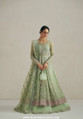 Vera Unstitched Embroidered Festive Formal Collection'26 (Seafoam Green Pishwas Set)