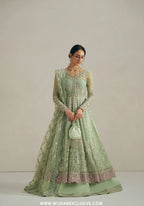 Vera Unstitched Embroidered Festive Formal Collection'26 (Seafoam Green Pishwas Set)