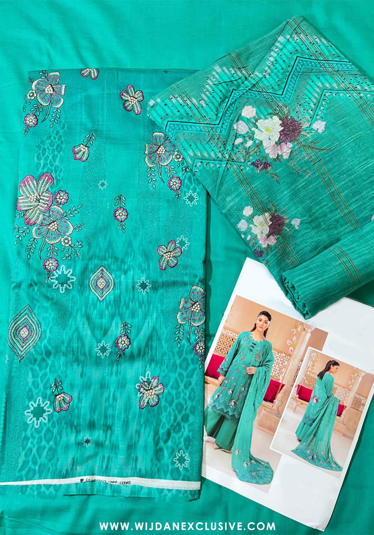 Suzaina Unstitched Printed Embroidered Lawn Collection - 2025 by Wijdan ART-07