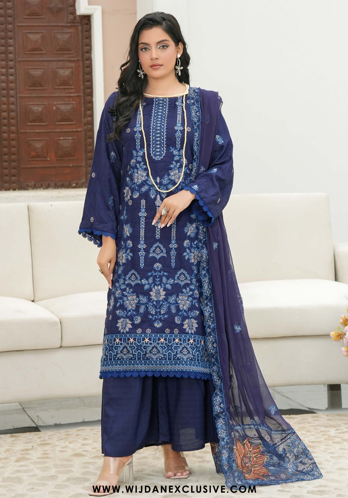 Cocktail Unstitched Embroidered Viscose Collection - 2025 D-05