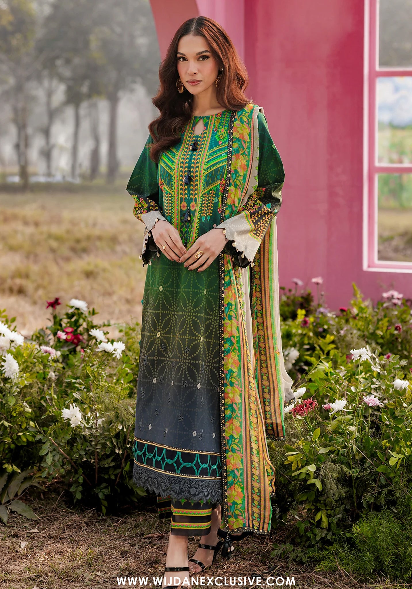 Rang e Bahar by Charizma | Unstitched Embroidered Lawn Vol-I Collection - 2026 (CRB6-01)