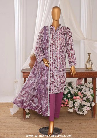 HZ Dhagakari Unstitched Embroidered Lawn Collection - 2025 DEC-600