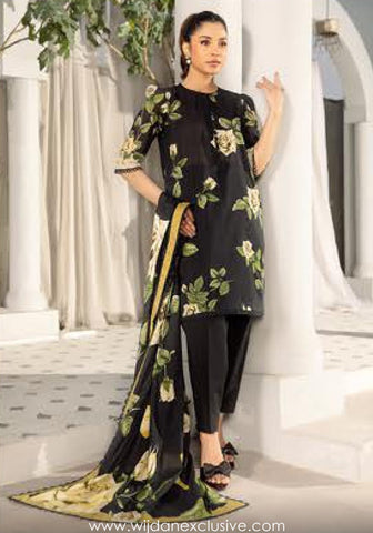 Elaheh Un-Stitched Printed Lawn'25 by M.Basics D-07
