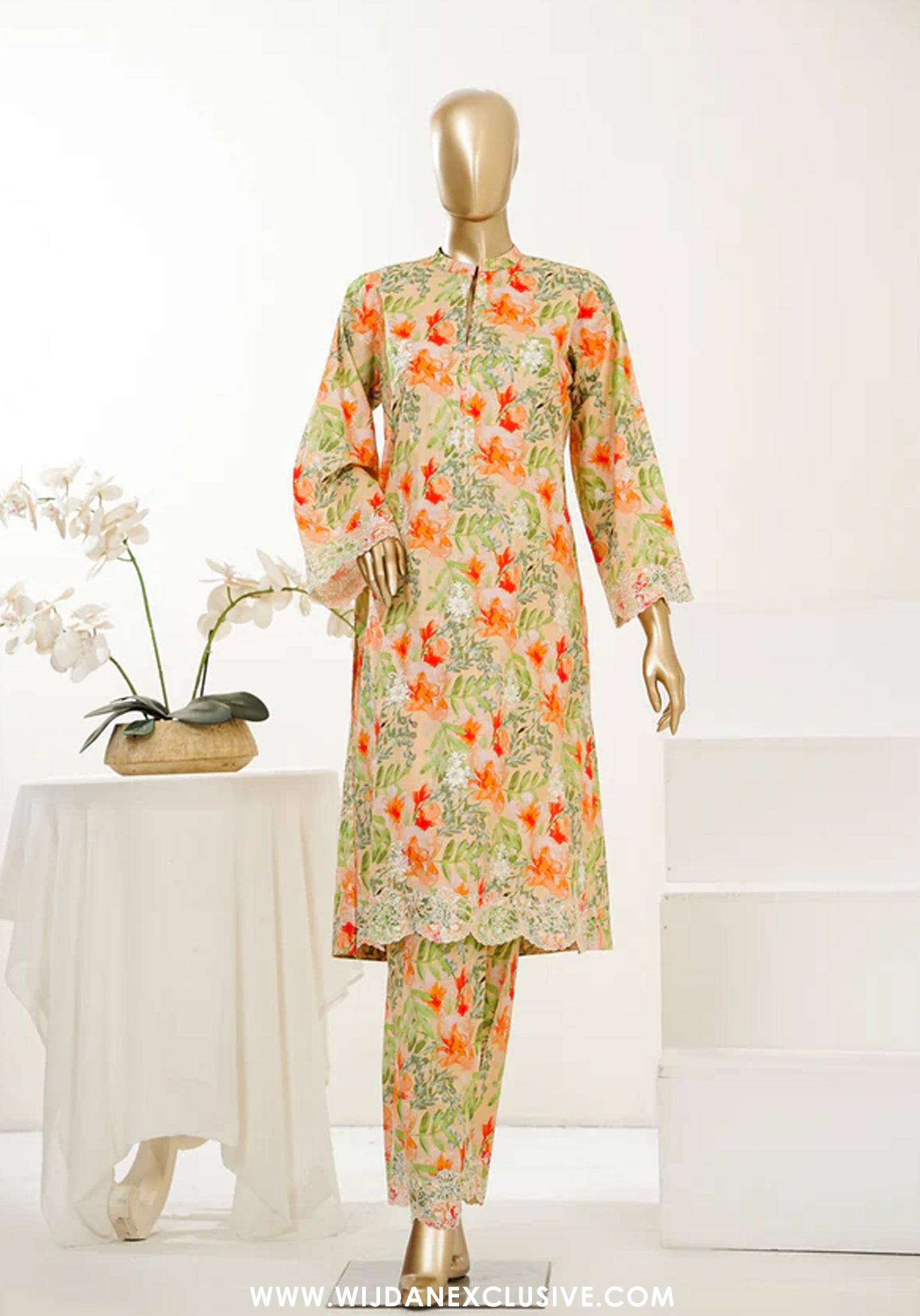 Summer Essentials by Amna Khadija | Stitched Embroidered 2PC Co-Ords Collection - 2026 (D-07)