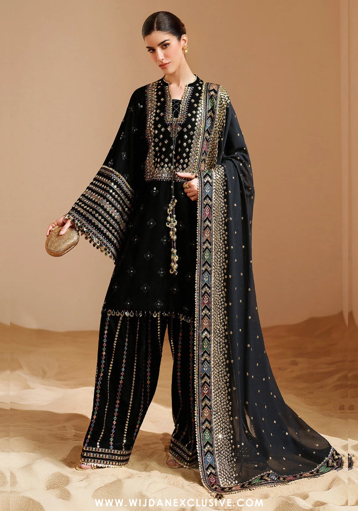 Jazmin Unstitched Velvet Embroidered Formal Vogue - 2025 VVF D-05
