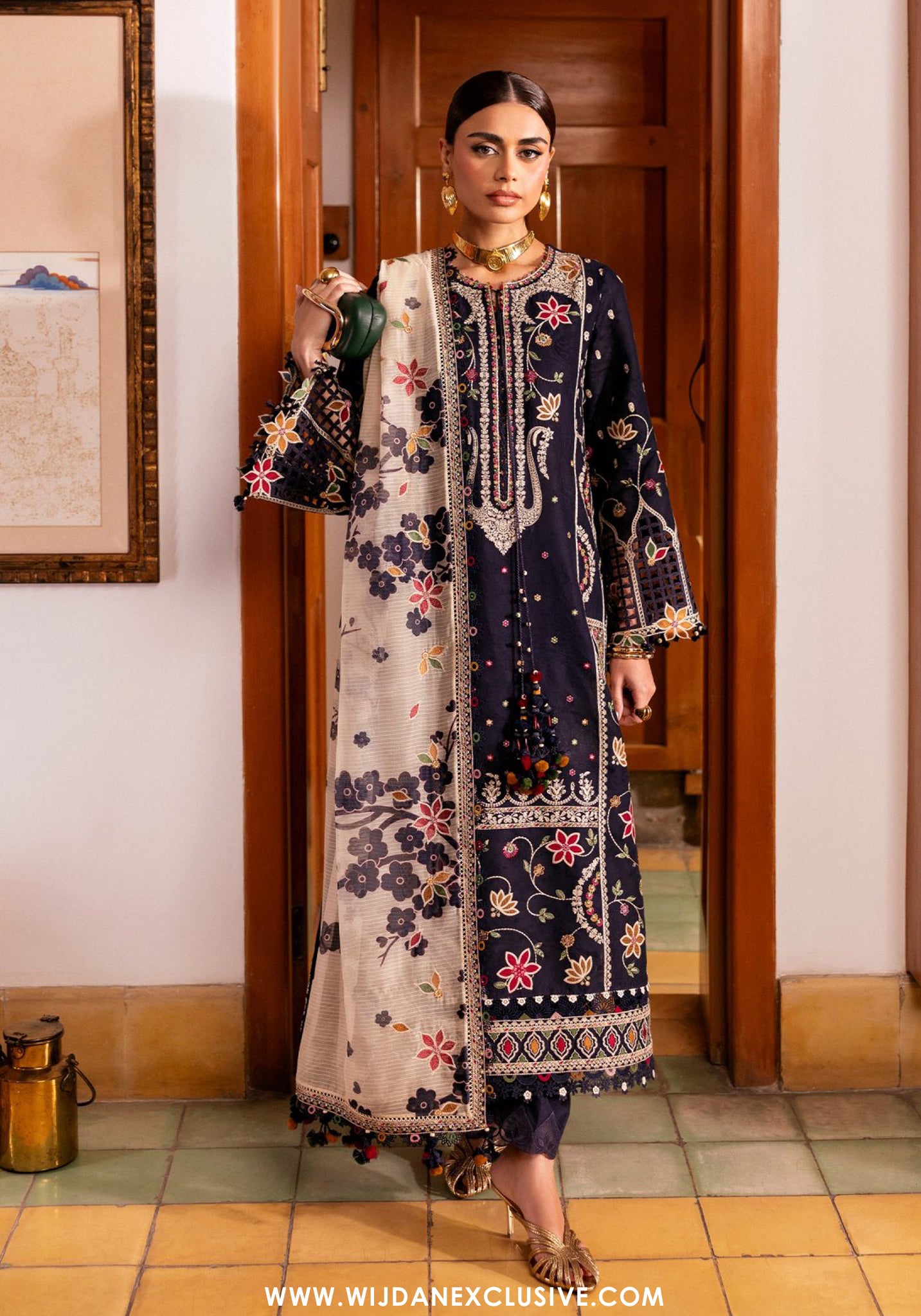 Shahkaar by Jazmin | Unstitched Luxury Eid Lawn S'S - 2026 (D-07)