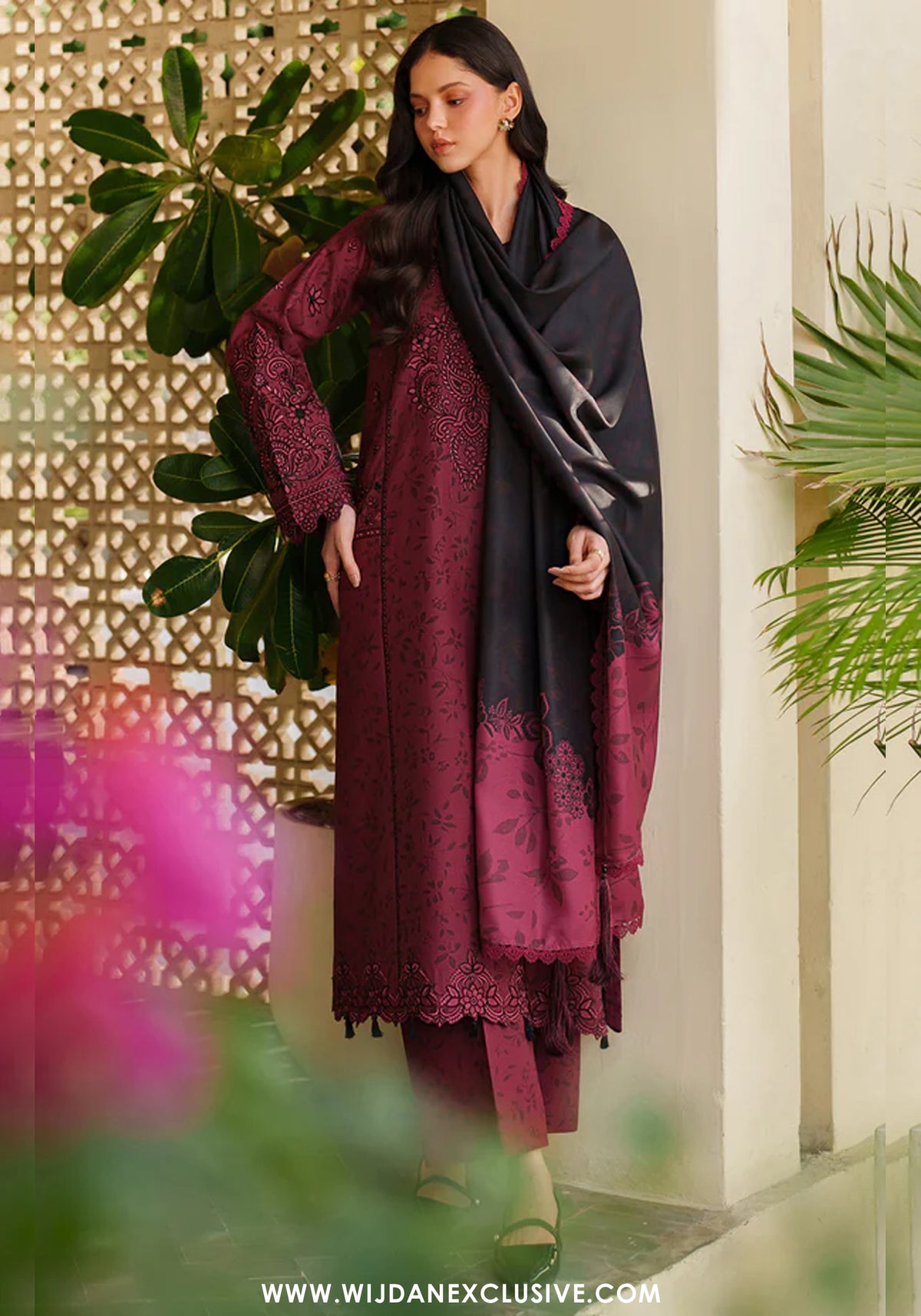 Meline by Farasha | Unstitched Premium Viscose Collection - 2025 (SABLE BLOOM)