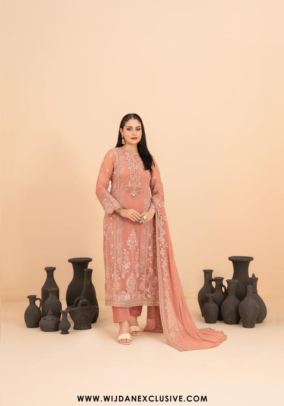 Saiyaara by Tawakkal | Semi-Stitched Fancy Embroidered Chiffon Collection - 2025 D-4233