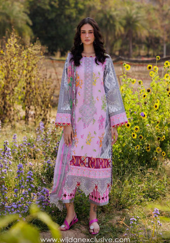 Combination Un-Stitched Lawn Collection'25 Vol-01 by Charizma D-07