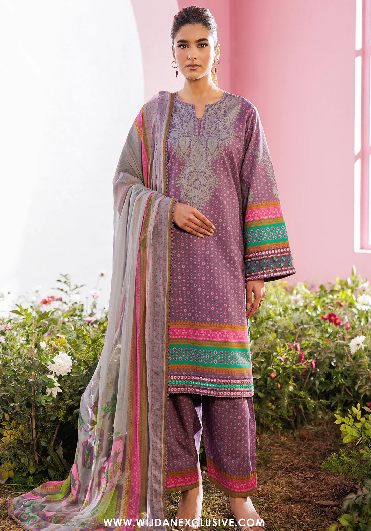 Combination by Charizma | Unstitched Embroidered Lawn Vol-II Collection - 2026 (CC6-17)