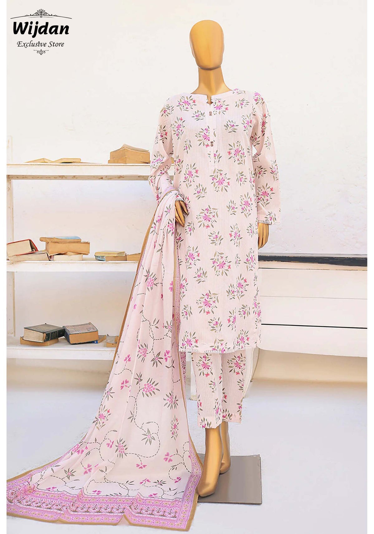 Mother Printed Cotton Winter Un-Stitched Collection by Hz Textile D-07