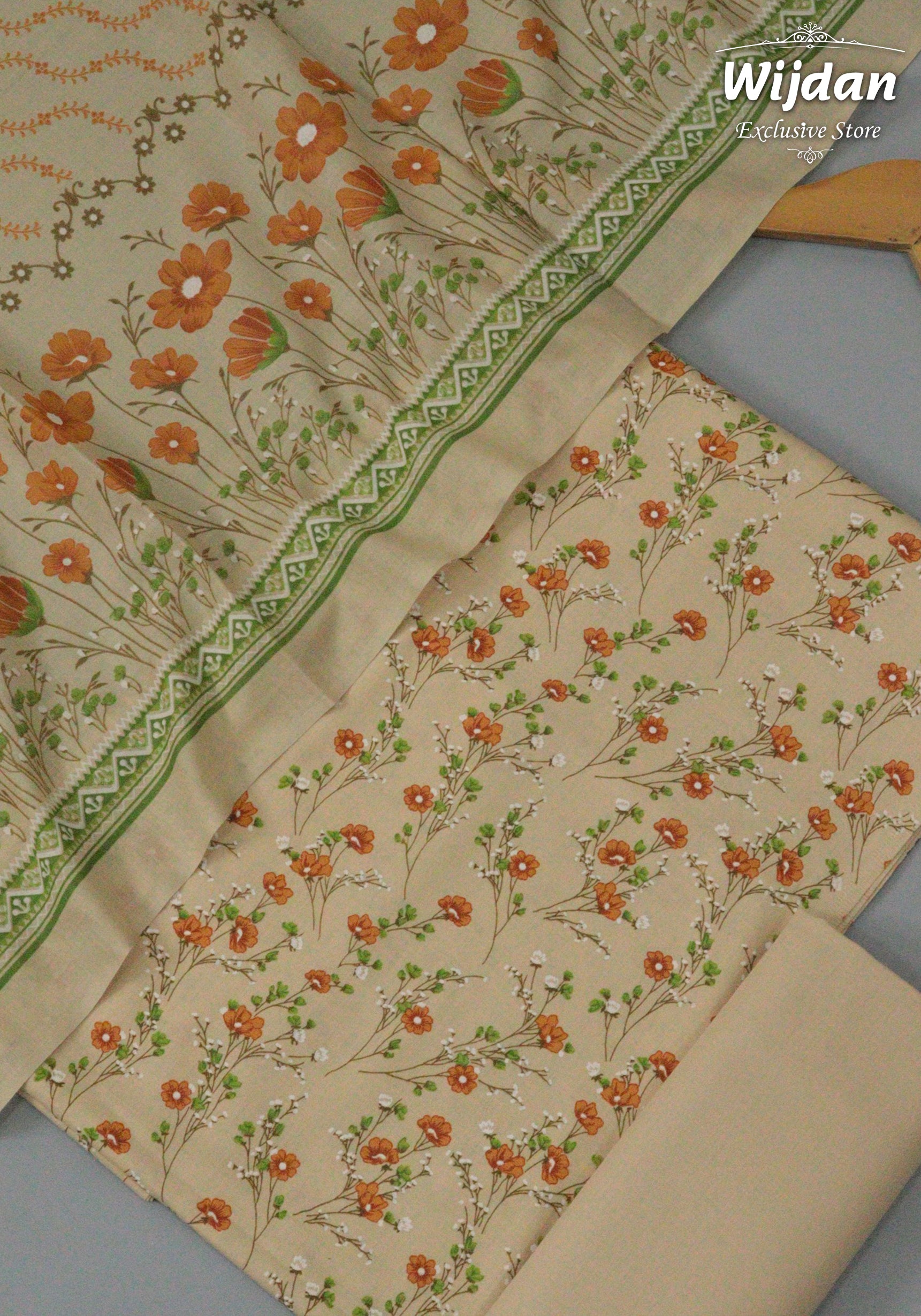 Wrinkle Free Un-Stitched Printed Coll'25 Vol-24 by Amna Khadija D-07